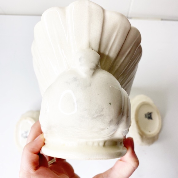 VTG Dove Pigeon Console Planter Candlestick Set Altar Decor Witchy - Picture 7 of 10